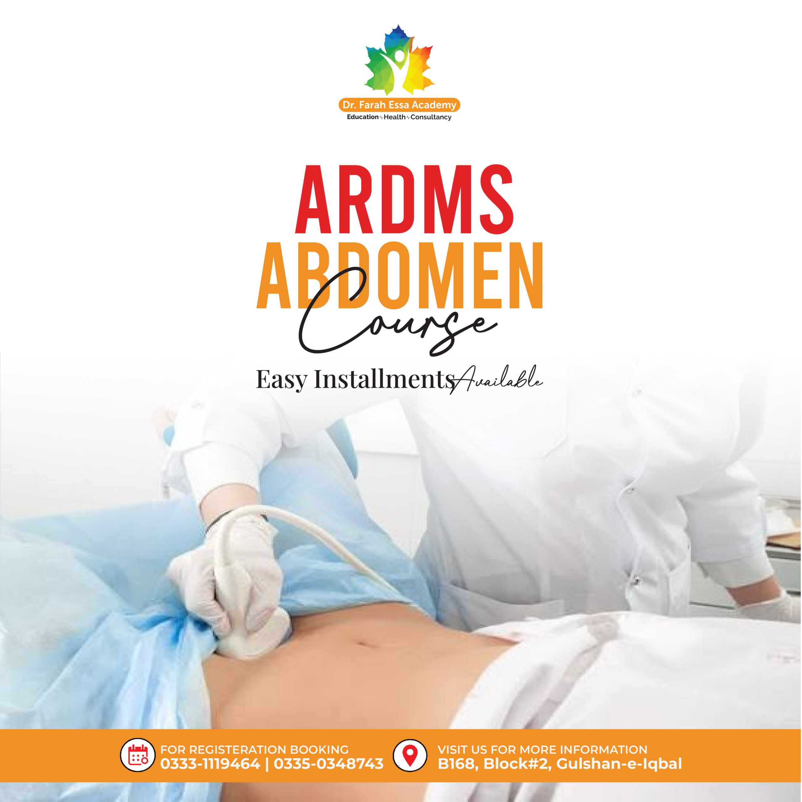 Abdomen ARDMS preparation course at Dr. Farah Essa Academy