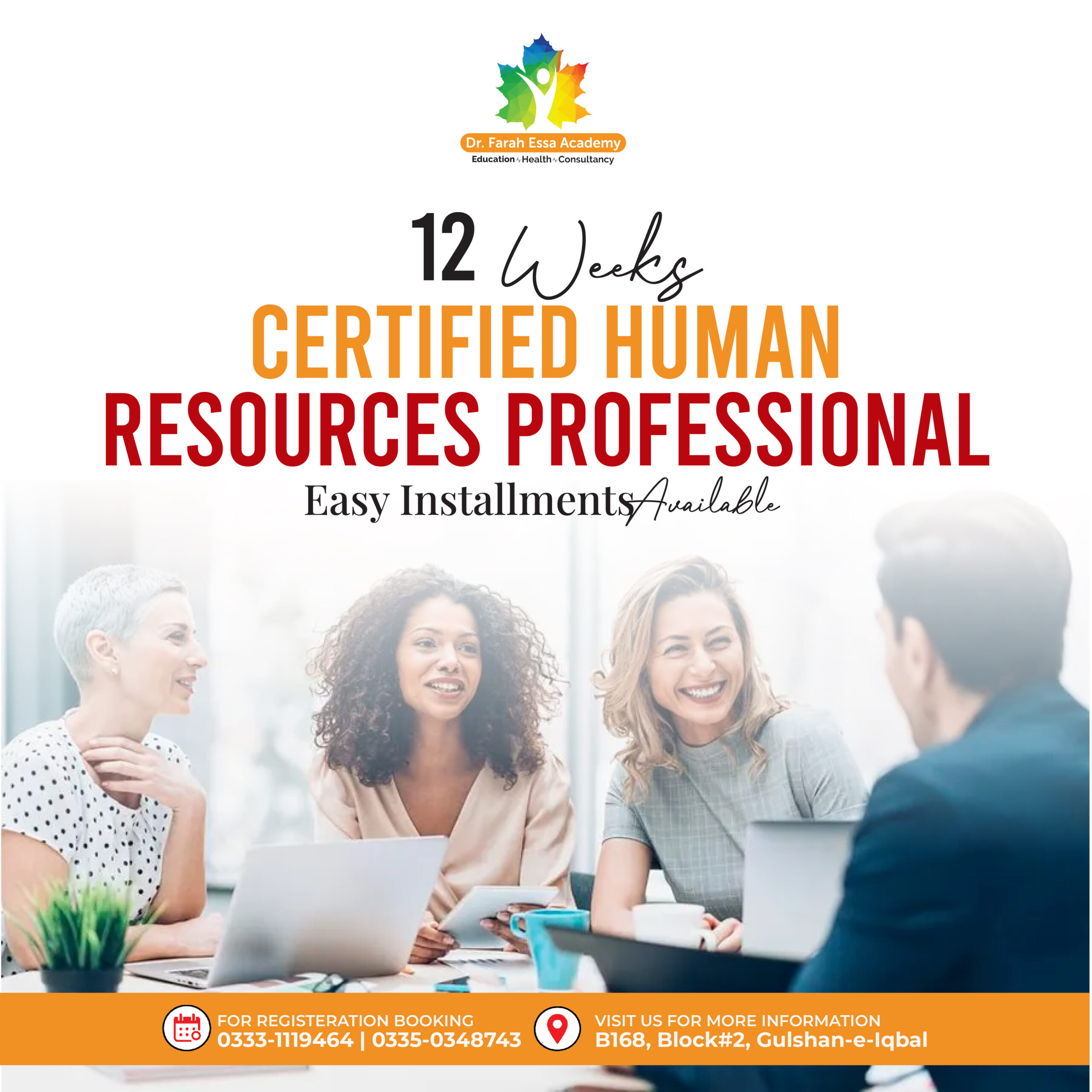 Certified Human Resources Professional course at Dr. Farah Essa Academy