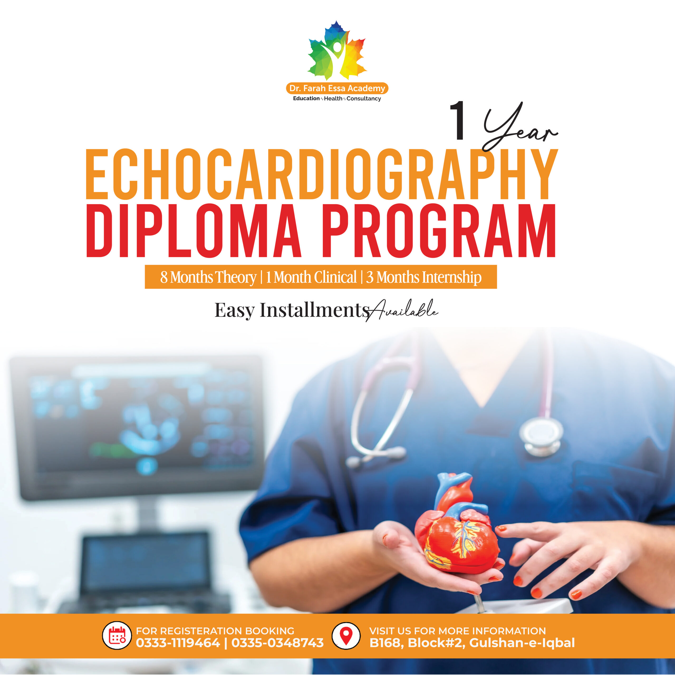 Echocardiography one-year diploma programme at Dr. Farah Essa Academy