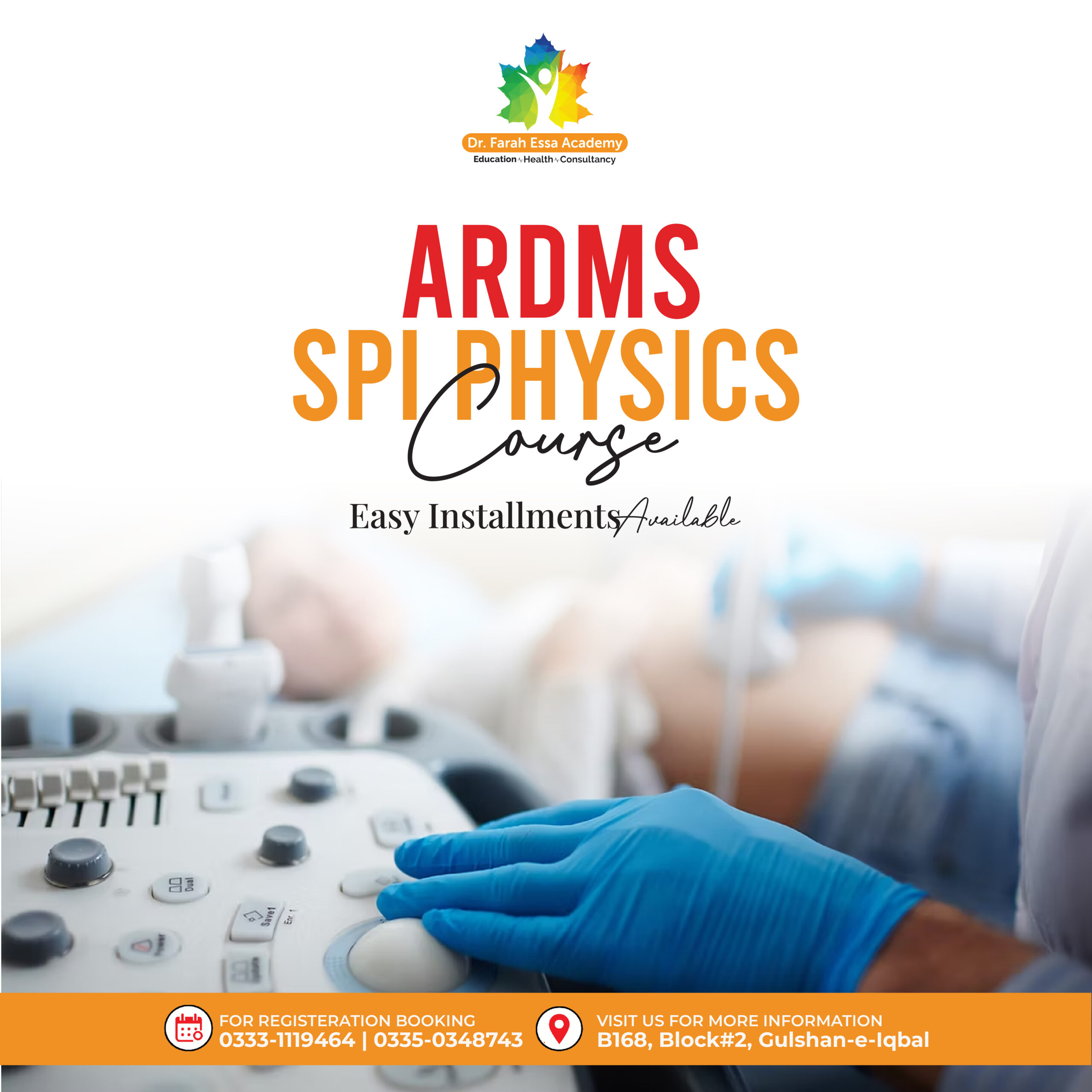 SPI Physics ARDMS preparation course at Dr. Farah Essa Academy