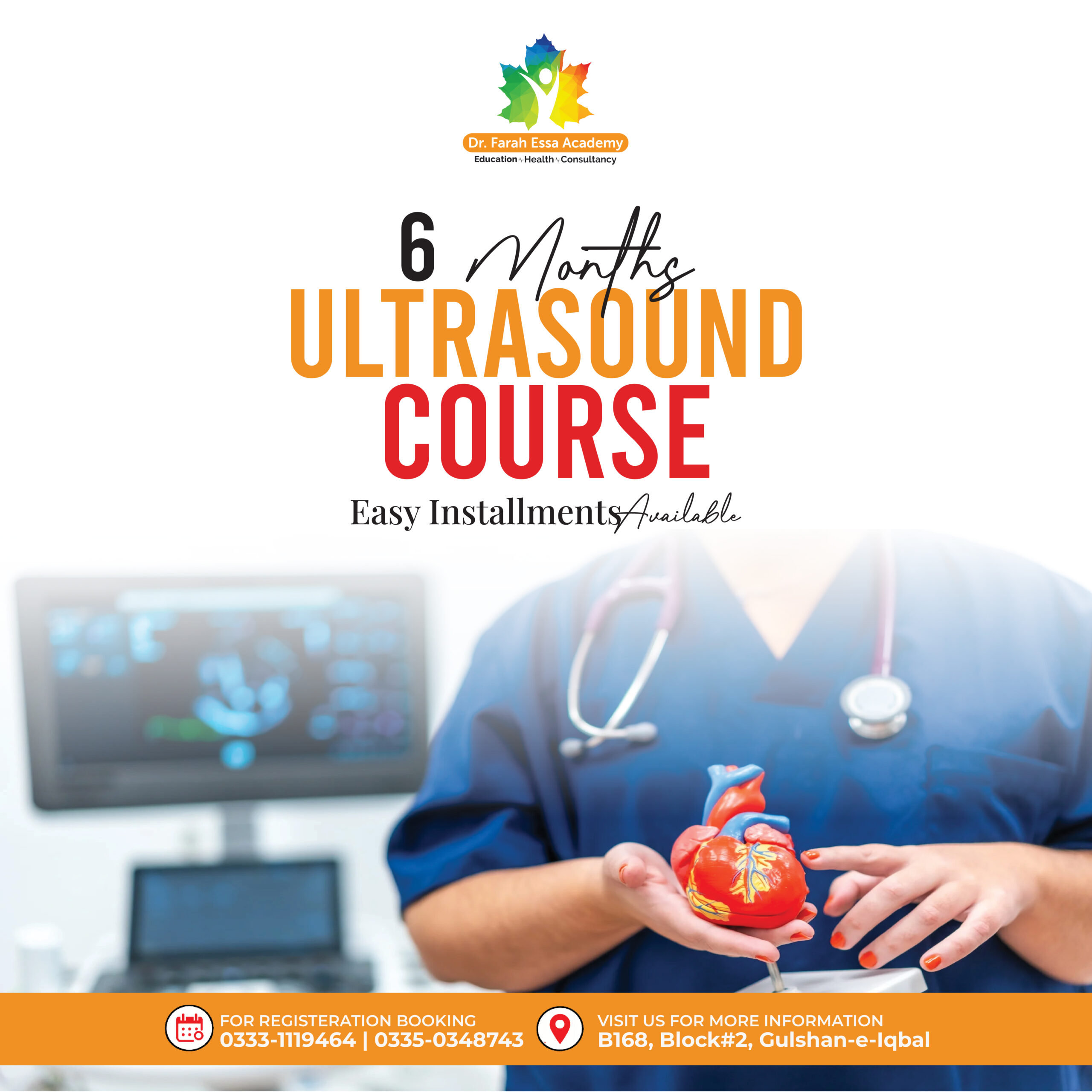 Ultrasound 6-month certification course at Dr. Farah Essa Academy